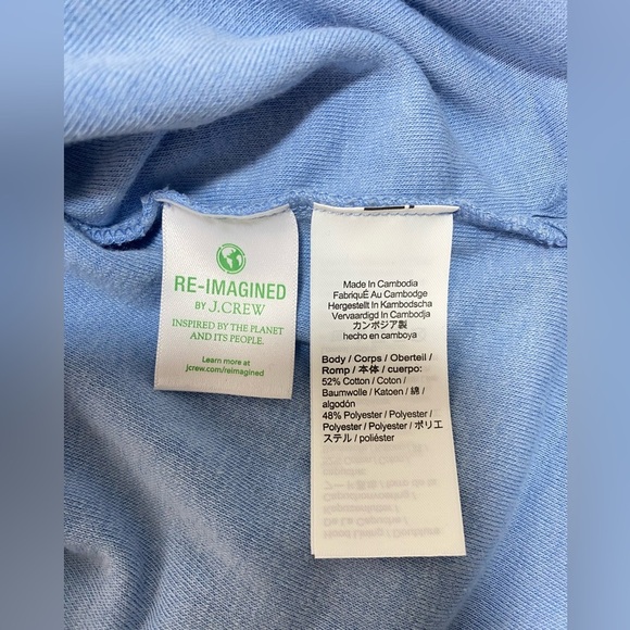 J. Crew Women’s Towel Terry Open V-Neck Hoodie, Soft Lightweight Hoodie XS NWT - Picture 8 of 10